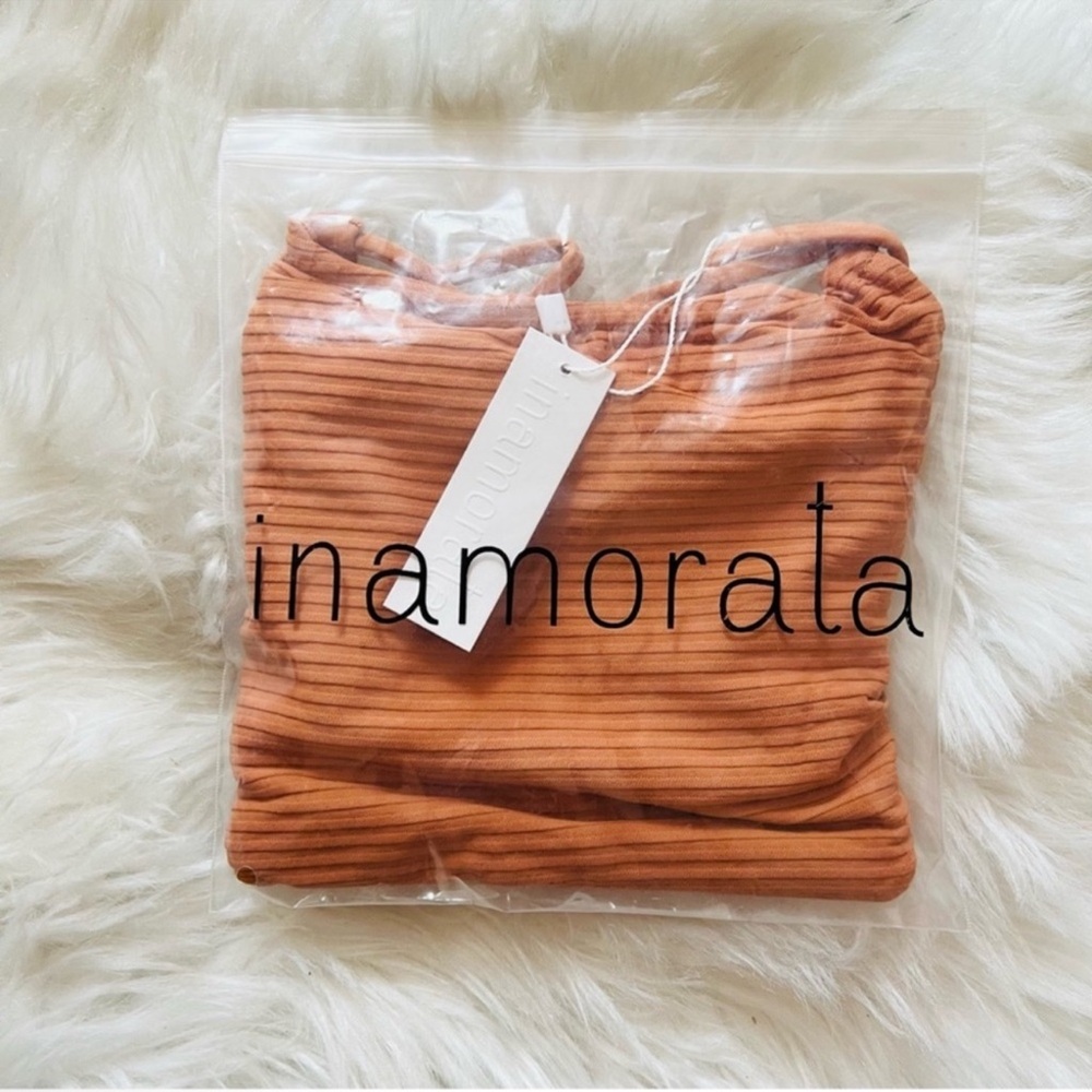 New! Rare INAMORATA George’s Ribbed Cut-Out Wrap Tie Lace Up One Piece Swimsuit - Picture 12 of 12